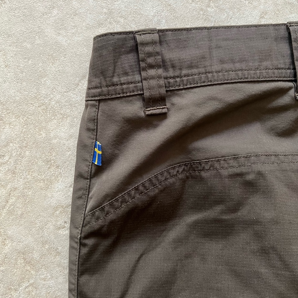 Fjallraven Brown Cargo Pants Outdoor Adventure Essential - Picture 5 of 5